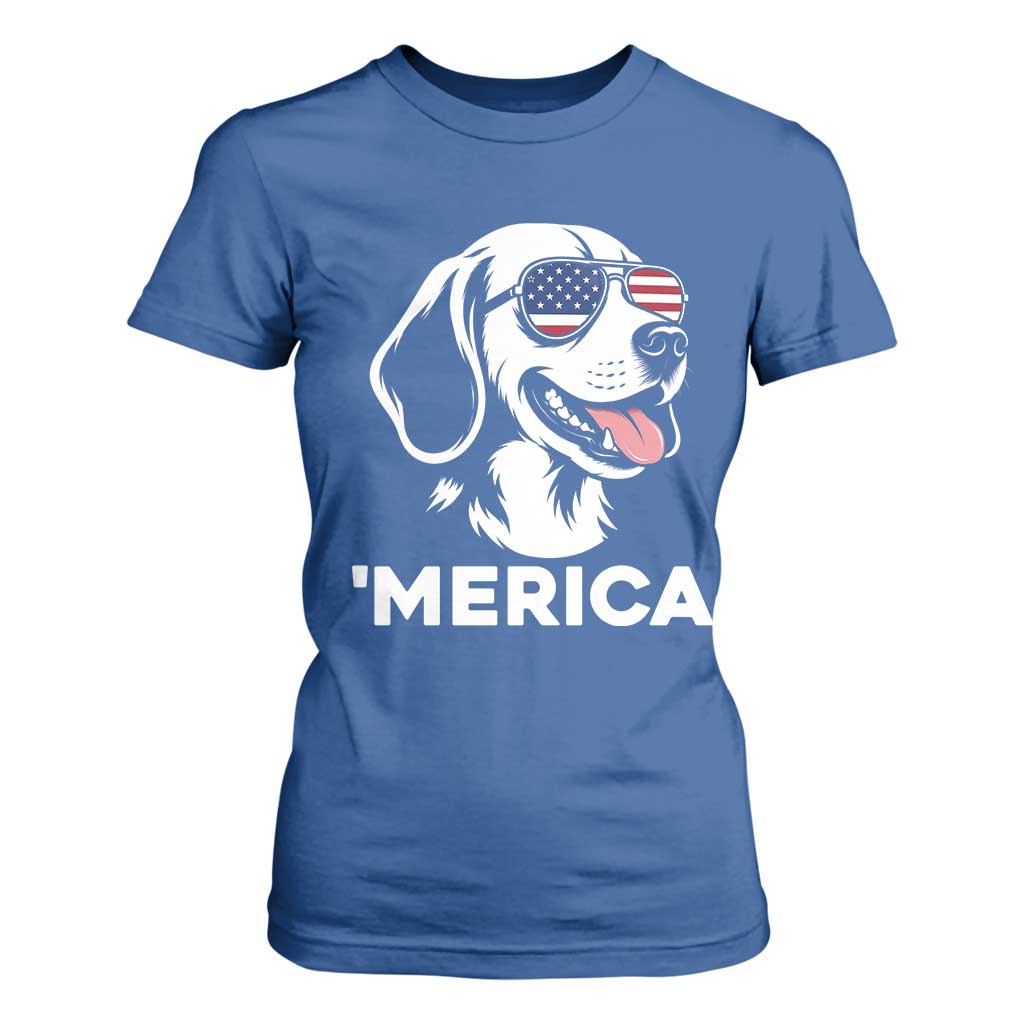 Funny Merica Beagle Lover 4th Of July T Shirt For Women Patriotic Dog Gift