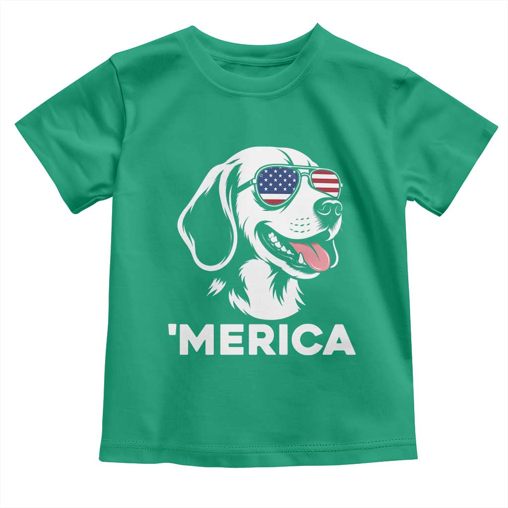 Funny Merica Beagle Lover 4th Of July Toddler T Shirt Patriotic Dog Gift
