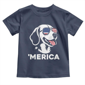 Funny Merica Beagle Lover 4th Of July Toddler T Shirt Patriotic Dog Gift