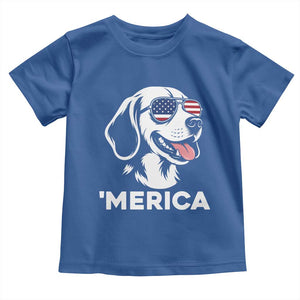 Funny Merica Beagle Lover 4th Of July Toddler T Shirt Patriotic Dog Gift