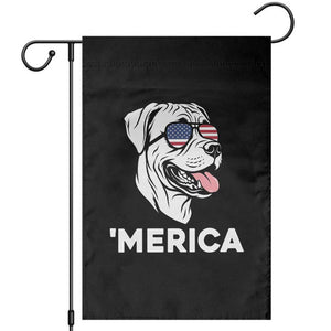 Patriotic Boxer Lover 4th Of July Dog Garden Flag American Flag Merica Pride