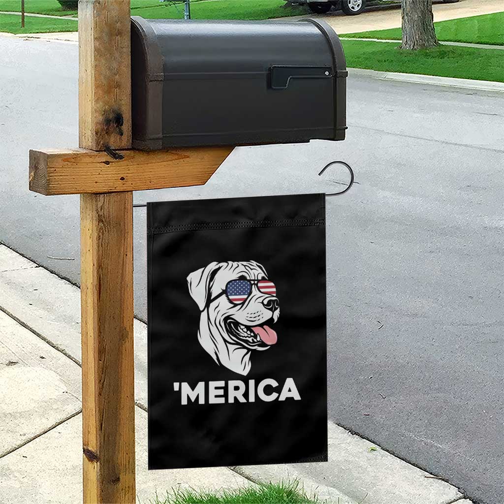 Patriotic Boxer Lover 4th Of July Dog Garden Flag American Flag Merica Pride