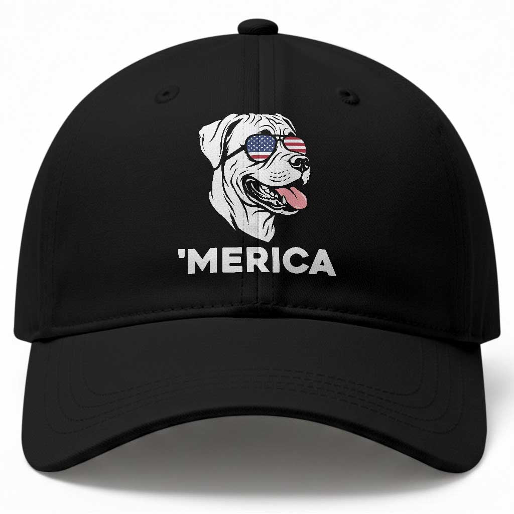 Patriotic Boxer Lover 4th Of July Dog Baseball Cap American Flag Merica Pride TS12 Print Your Wear
