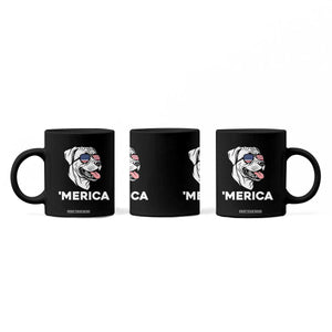 Patriotic Boxer Lover 4th Of July Dog Coffee Mug American Flag Merica Pride