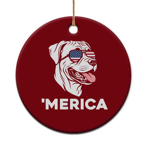 Patriotic Boxer Lover 4th Of July Dog Ceramic Ornament American Flag Merica Pride TS12 1pc Red Print Your Wear