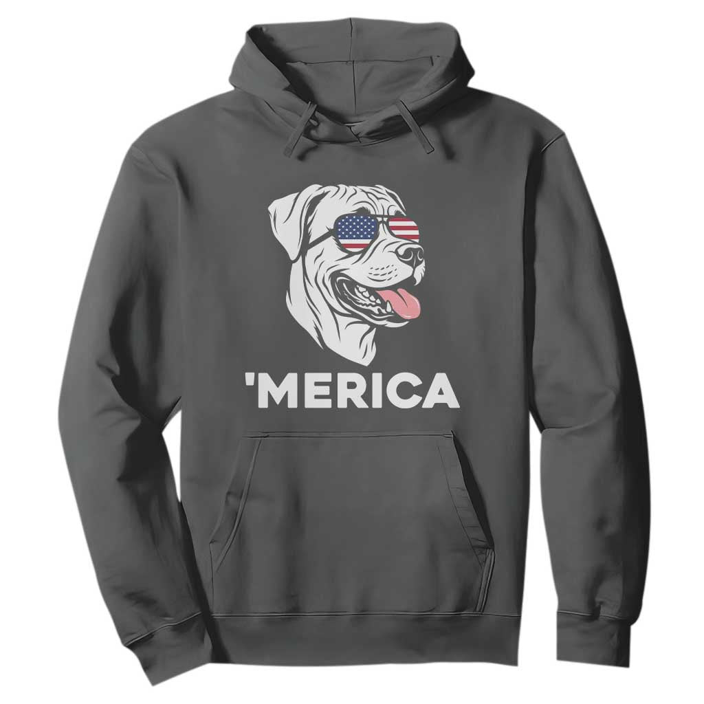 Patriotic Boxer Lover 4th Of July Dog Hoodie American Flag Merica Pride