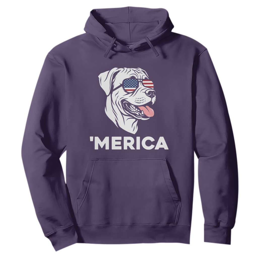 Patriotic Boxer Lover 4th Of July Dog Hoodie American Flag Merica Pride