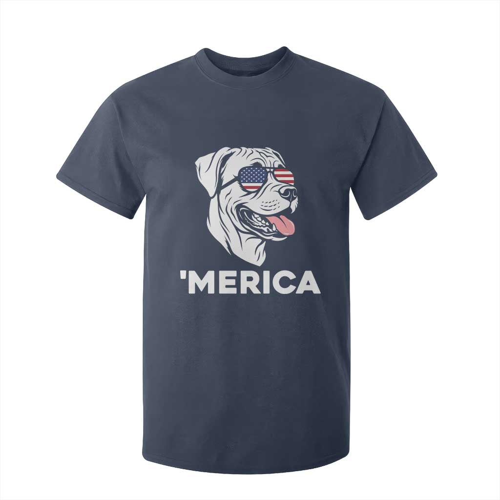 Patriotic Boxer Lover 4th Of July Dog T Shirt For Kid American Flag Merica Pride