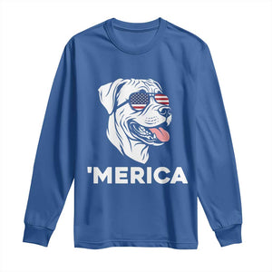 Patriotic Boxer Lover 4th Of July Dog Long Sleeve Shirt American Flag Merica Pride