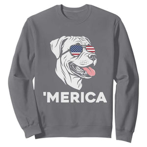 Patriotic Boxer Lover 4th Of July Dog Sweatshirt American Flag Merica Pride