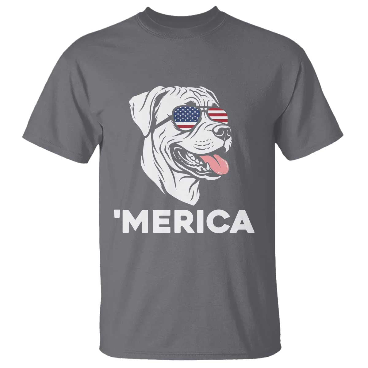 Patriotic Boxer Lover 4th Of July Dog T Shirt American Flag Merica Pride