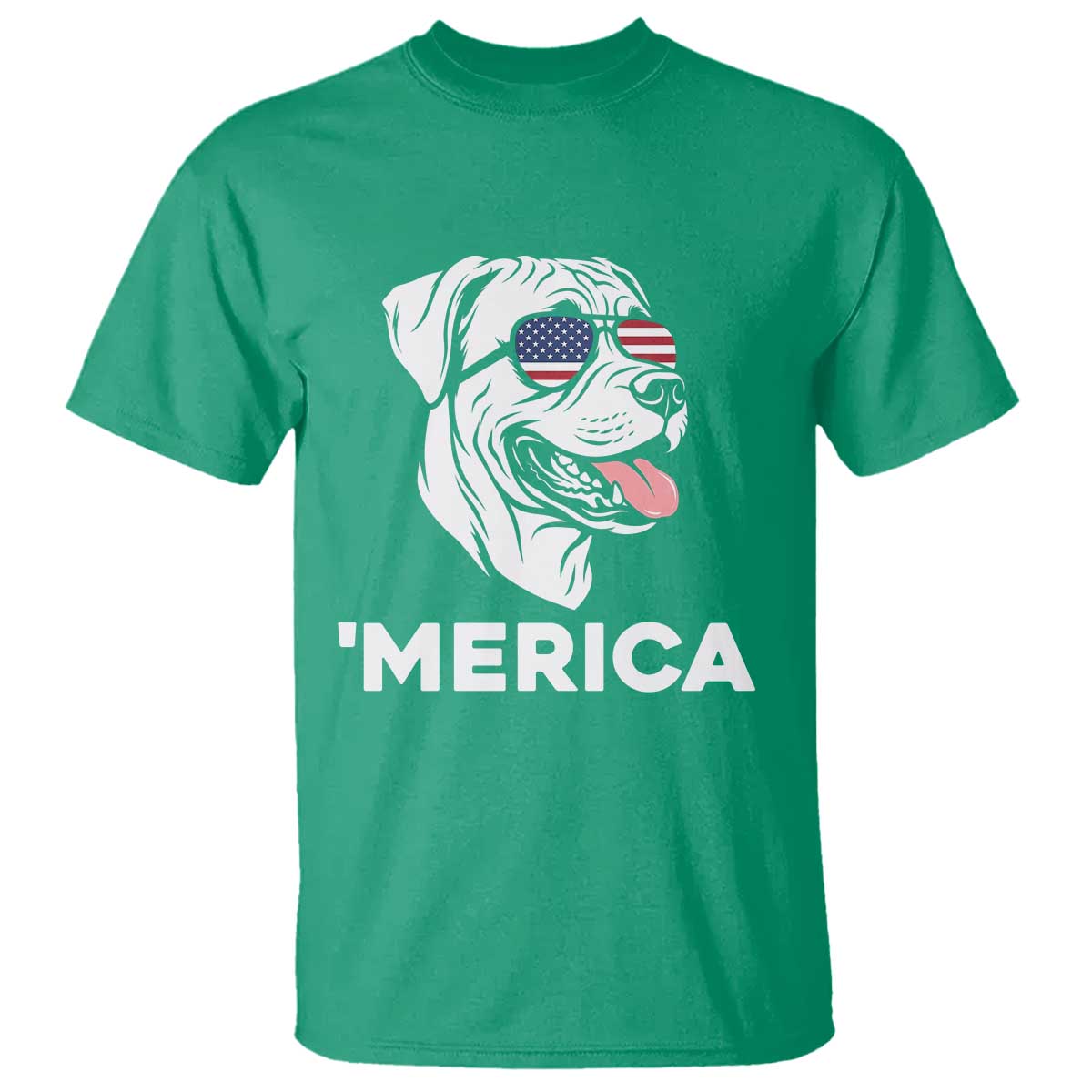 Patriotic Boxer Lover 4th Of July Dog T Shirt American Flag Merica Pride