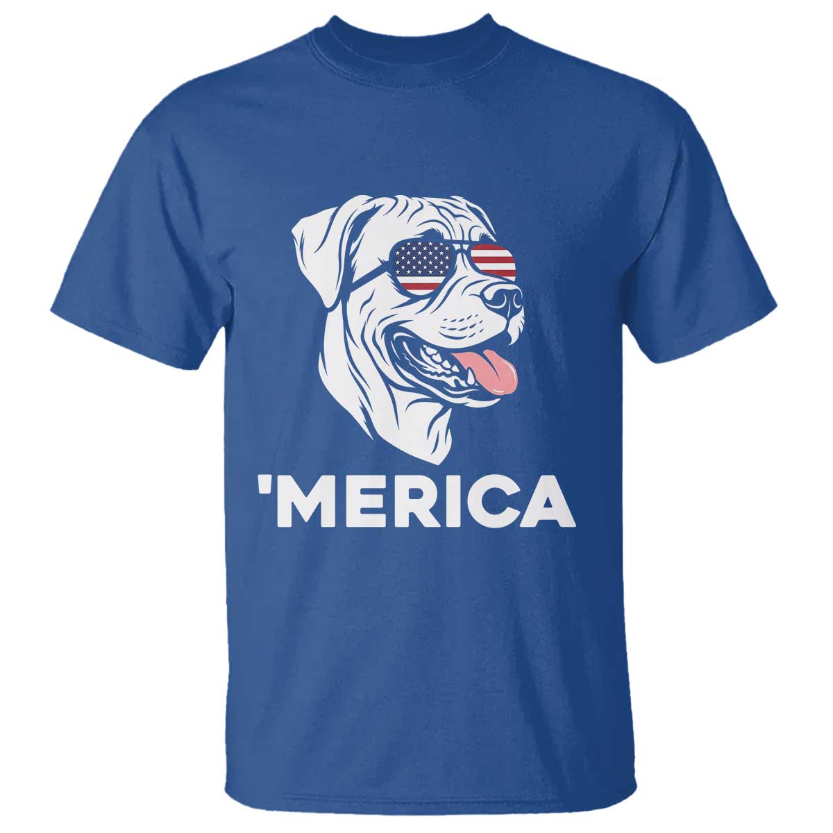 Patriotic Boxer Lover 4th Of July Dog T Shirt American Flag Merica Pride