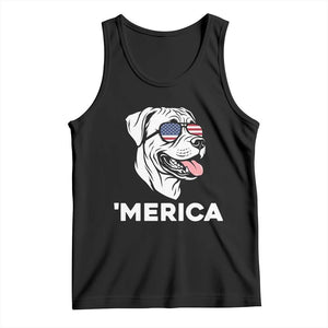 Patriotic Boxer Lover 4th Of July Dog Tank Top American Flag Merica Pride