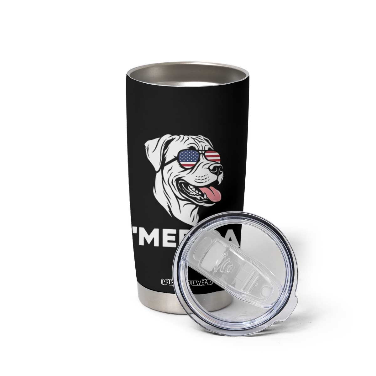 Patriotic Boxer Lover 4th Of July Dog Tumbler Cup American Flag Merica Pride