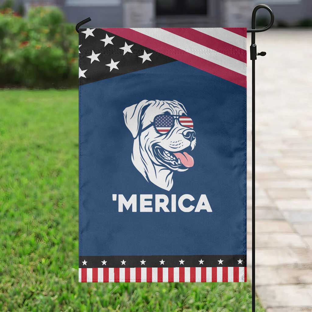 Boxer Lover 4th Of July Dog Patriotic Garden Flag American Flag Merica Pride
