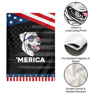 Boxer Lover 4th Of July Dog Patriotic Garden Flag American Flag Merica Pride