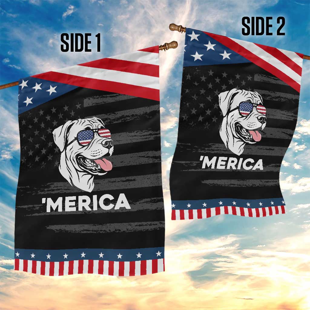 Boxer Lover 4th Of July Dog Patriotic Garden Flag American Flag Merica Pride