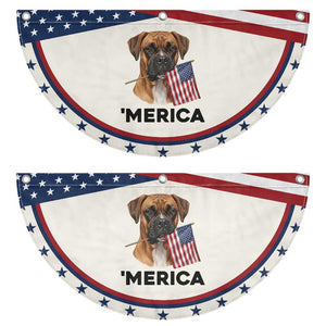 Merica Boxer Mom Dad Gift Patriotic Fan Flag Merica 4th Of July