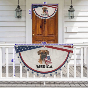 Merica Boxer Mom Dad Gift Patriotic Fan Flag Merica 4th Of July