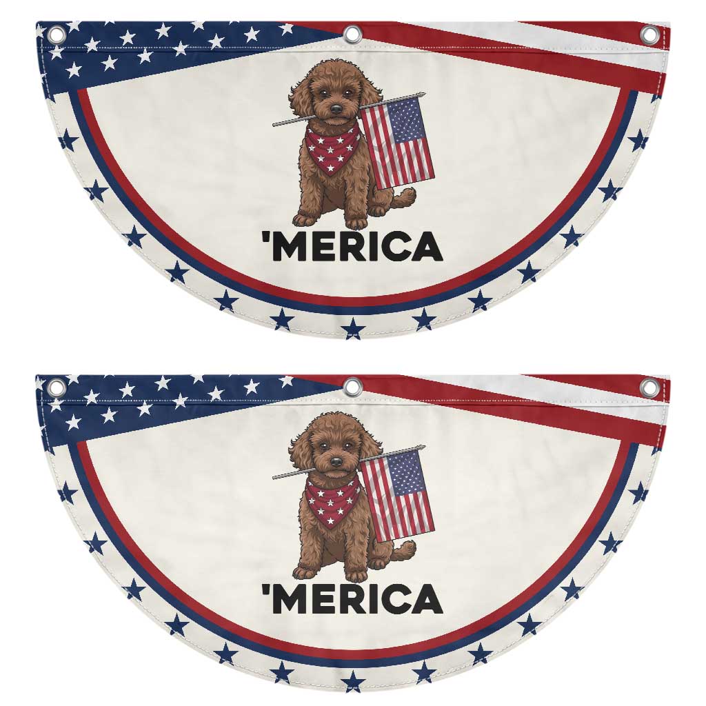 Poodle Mom Dad Gift Patriotic Fan Flag Merica 4th Of July TS12 2pcs pack Classic Beige Print Your Wear