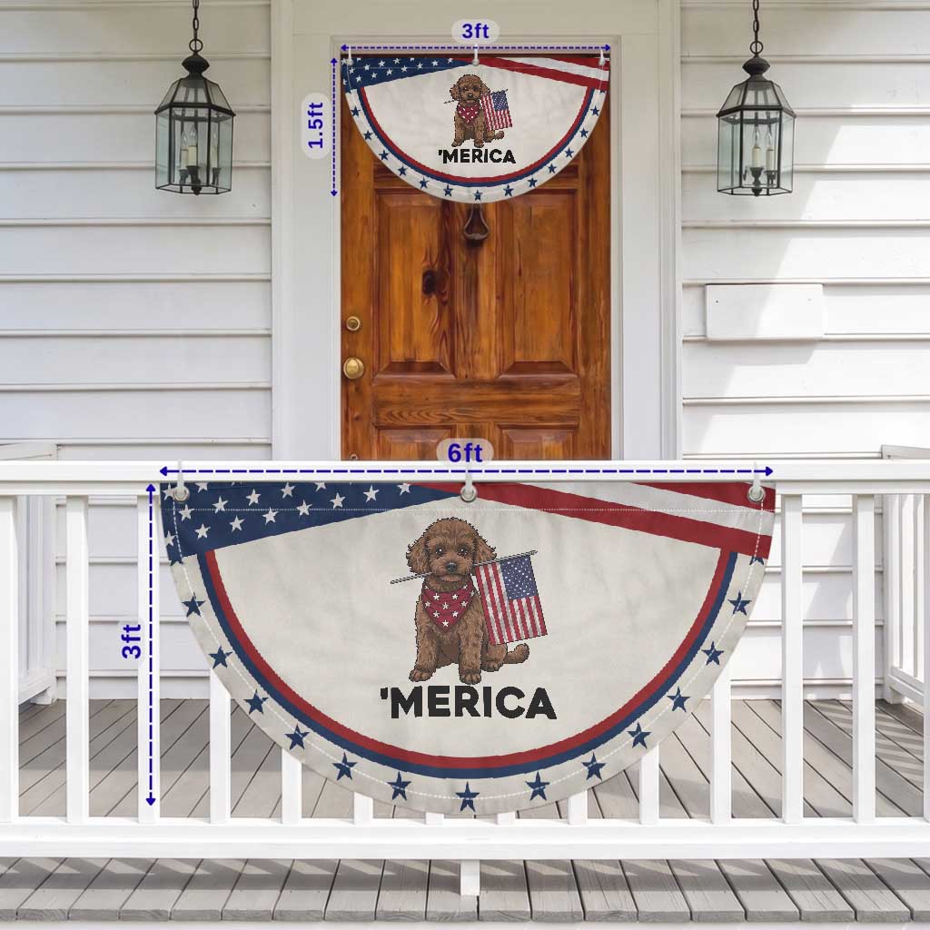 Poodle Mom Dad Gift Patriotic Fan Flag Merica 4th Of July