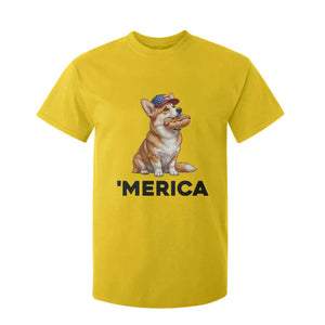 Funny Merica Corgi Lover 4th Of July T Shirt For Kid Patriotic Dog Gift