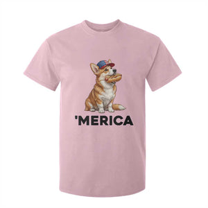 Funny Merica Corgi Lover 4th Of July T Shirt For Kid Patriotic Dog Gift
