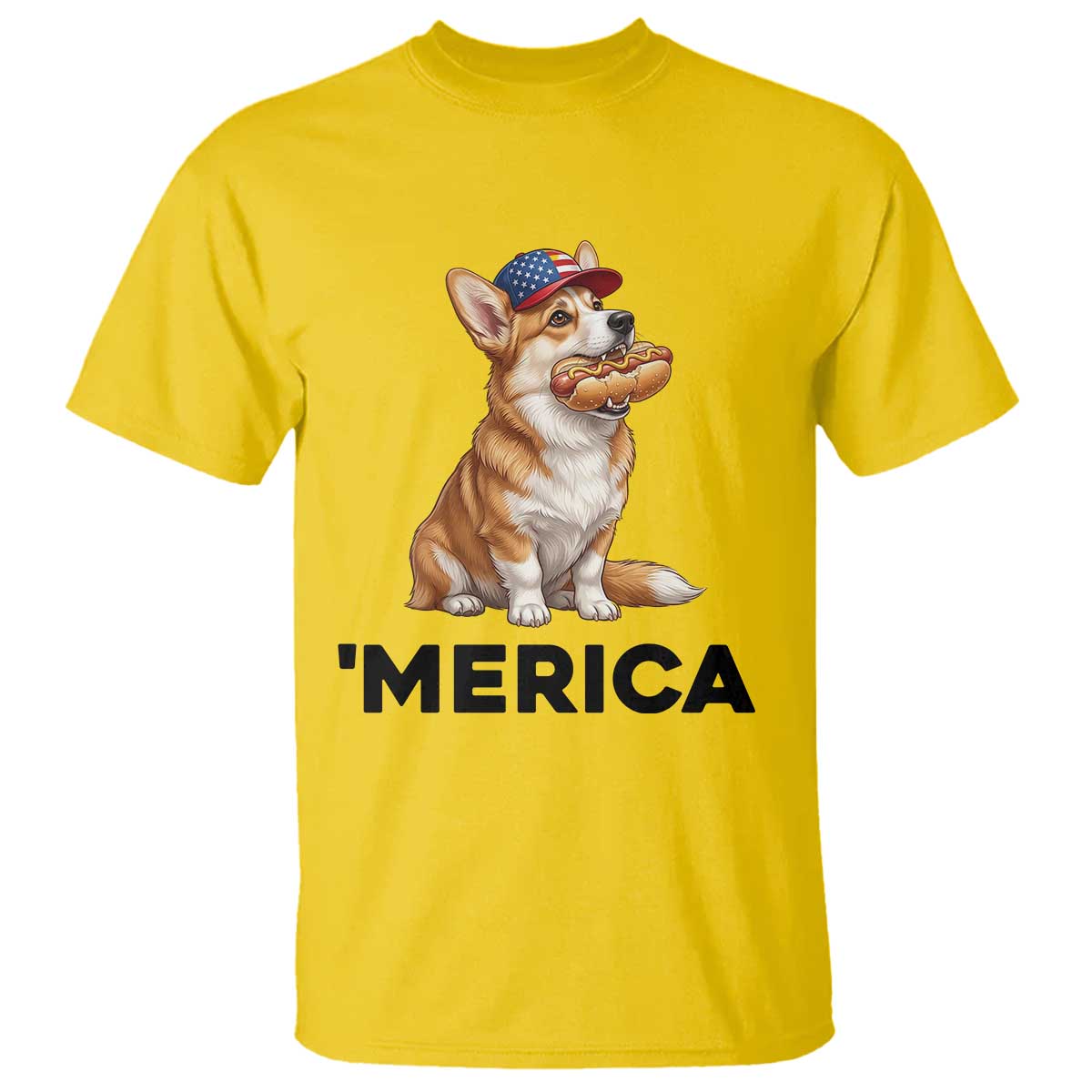 Funny Merica Corgi Lover 4th Of July T Shirt Patriotic Dog Gift