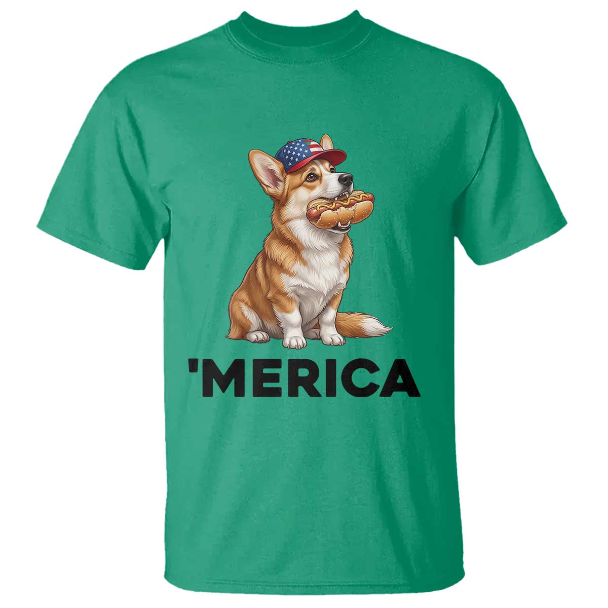 Funny Merica Corgi Lover 4th Of July T Shirt Patriotic Dog Gift