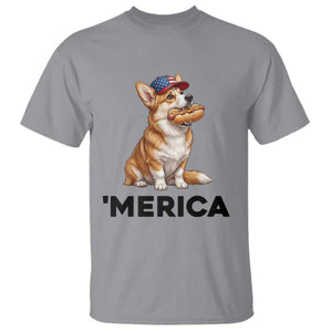 Funny Merica Corgi Lover 4th Of July T Shirt Patriotic Dog Gift