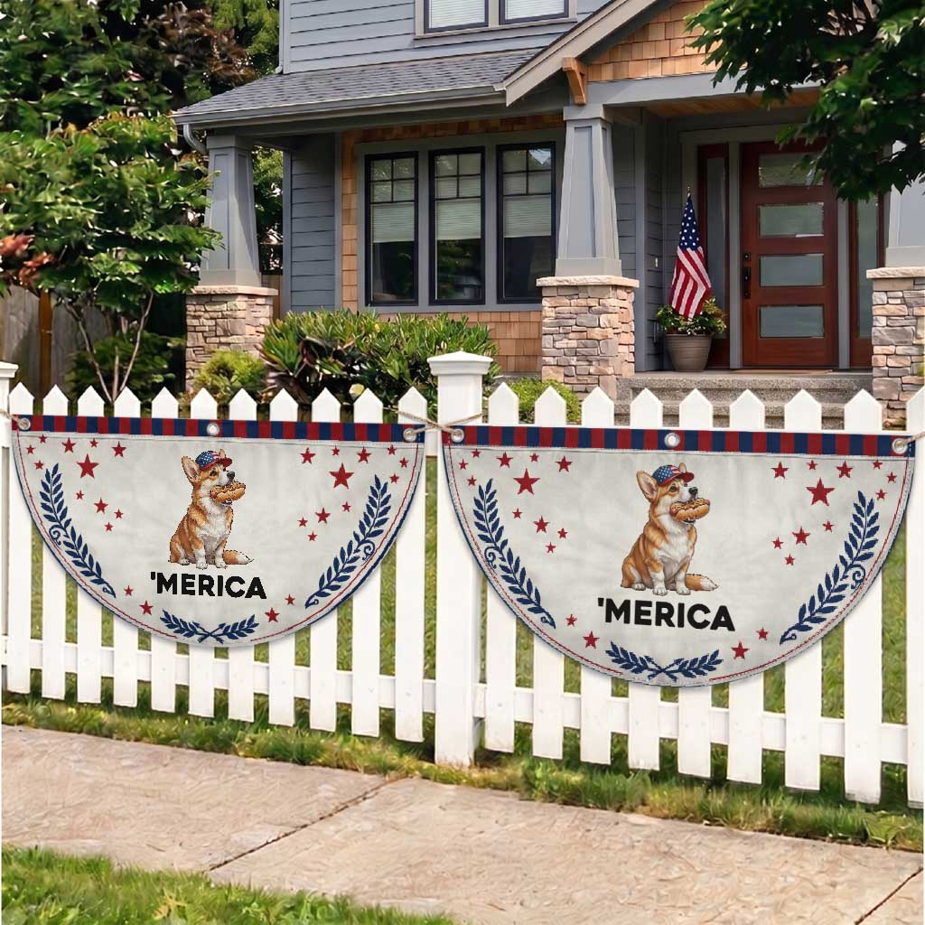 Funny Merica Corgi Lover 4th Of July Patriotic Fan Flag Dog Mom Dad Gift