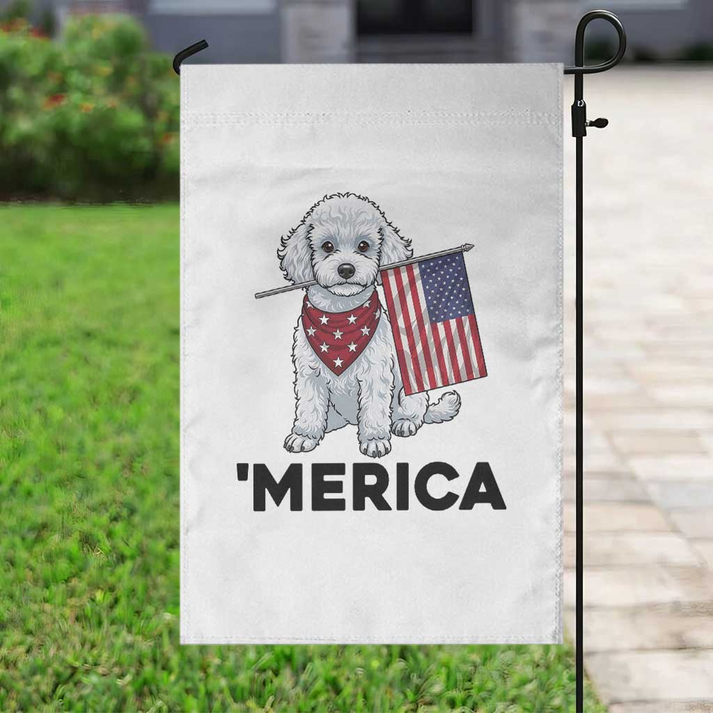 Merica Poodle Mom Dad Patriotic Gift Garden Flag 4th Of July Pride TS12 Print Your Wear