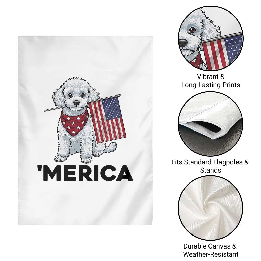 Merica Poodle Mom Dad Patriotic Gift Garden Flag 4th Of July Pride TS12 Print Your Wear