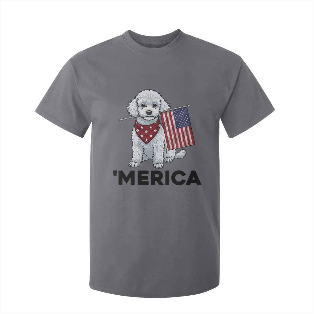 Merica Poodle Mom Dad Patriotic Gift T Shirt For Kid 4th Of July Pride