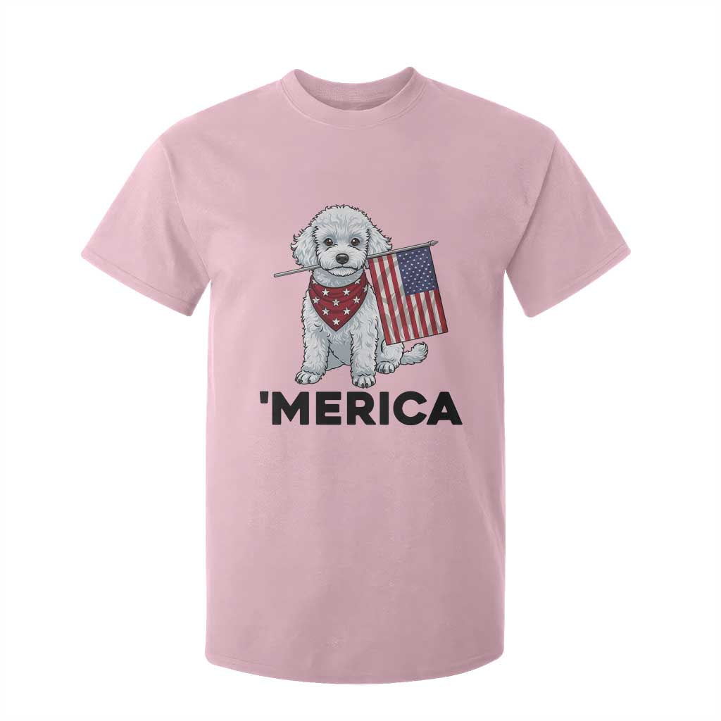 Merica Poodle Mom Dad Patriotic Gift T Shirt For Kid 4th Of July Pride