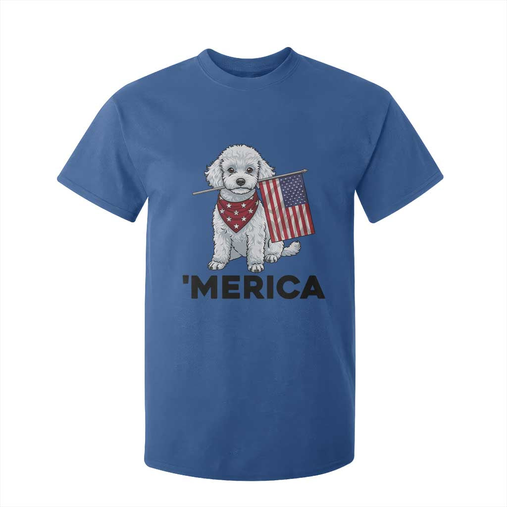 Merica Poodle Mom Dad Patriotic Gift T Shirt For Kid 4th Of July Pride