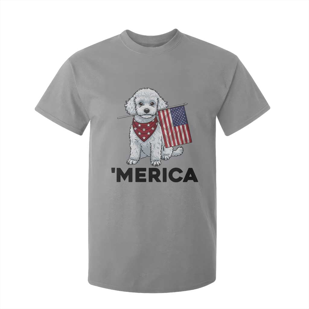 Merica Poodle Mom Dad Patriotic Gift T Shirt For Kid 4th Of July Pride