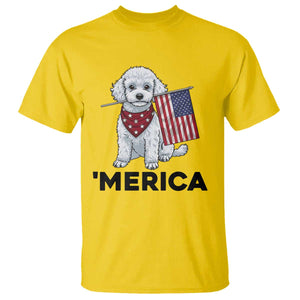 Merica Poodle Mom Dad Patriotic Gift T Shirt 4th Of July Pride
