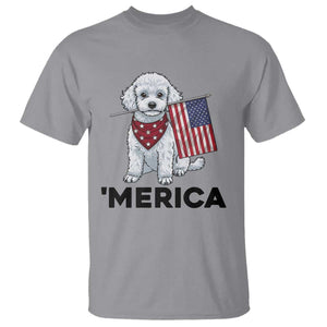 Merica Poodle Mom Dad Patriotic Gift T Shirt 4th Of July Pride