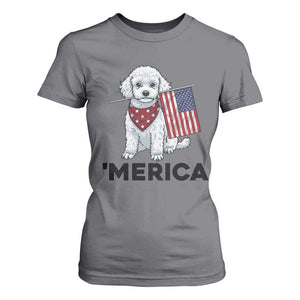 Merica Poodle Mom Dad Patriotic Gift T Shirt For Women 4th Of July Pride