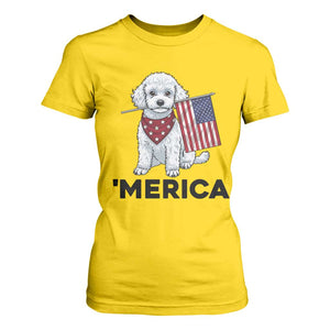 Merica Poodle Mom Dad Patriotic Gift T Shirt For Women 4th Of July Pride