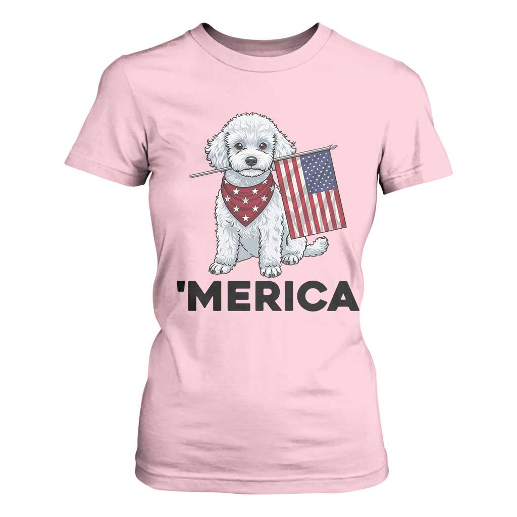 Merica Poodle Mom Dad Patriotic Gift T Shirt For Women 4th Of July Pride