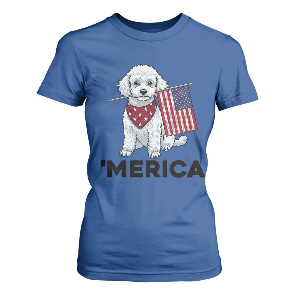 Merica Poodle Mom Dad Patriotic Gift T Shirt For Women 4th Of July Pride