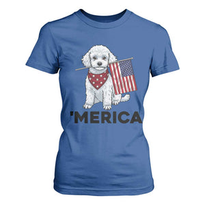 Merica Poodle Mom Dad Patriotic Gift T Shirt For Women 4th Of July Pride