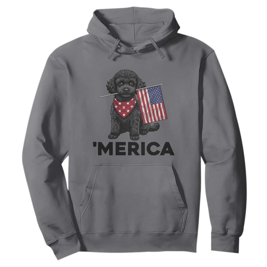 Merica Poodle Dog Lover Gift Hoodie Patriotic 4th Of July