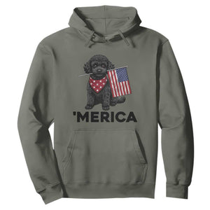 Merica Poodle Dog Lover Gift Hoodie Patriotic 4th Of July