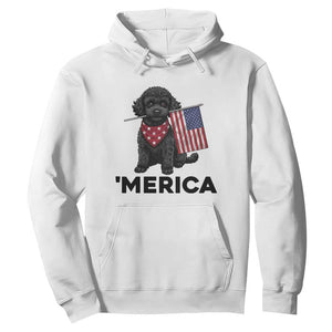 Merica Poodle Dog Lover Gift Hoodie Patriotic 4th Of July