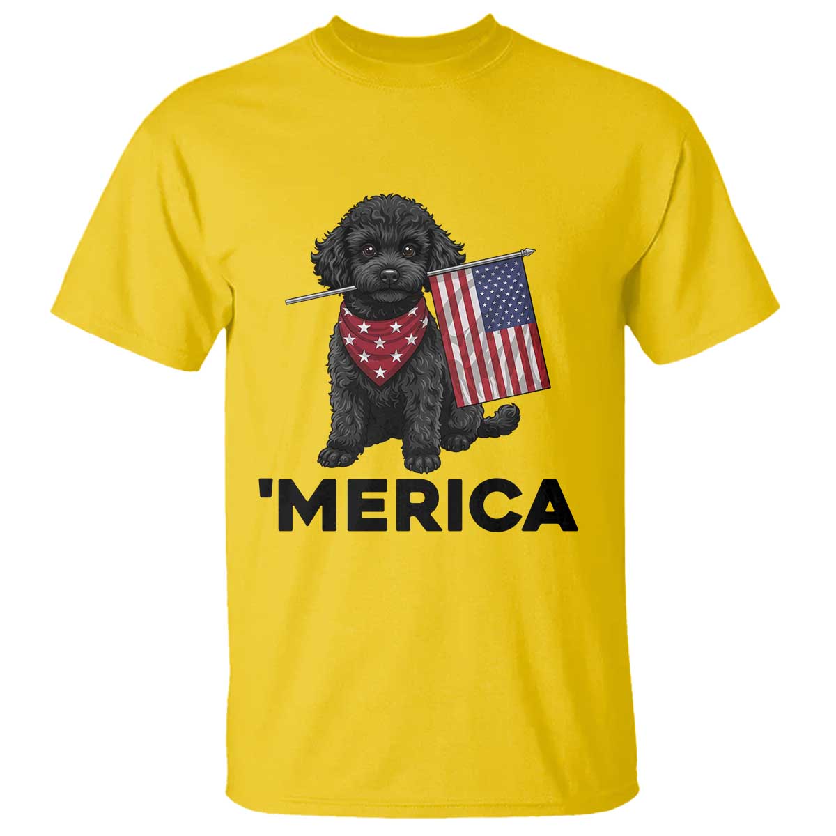Merica Poodle Dog Lover Gift T Shirt Patriotic 4th Of July