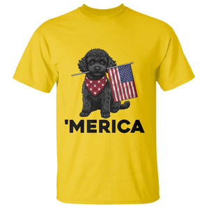 Merica Poodle Dog Lover Gift T Shirt Patriotic 4th Of July